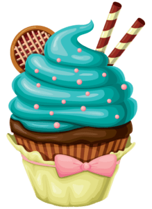 Cupcake Sorvete PNG