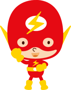 Flash Cute Super Herói PNG