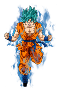 Goku Azul Transparente PNG