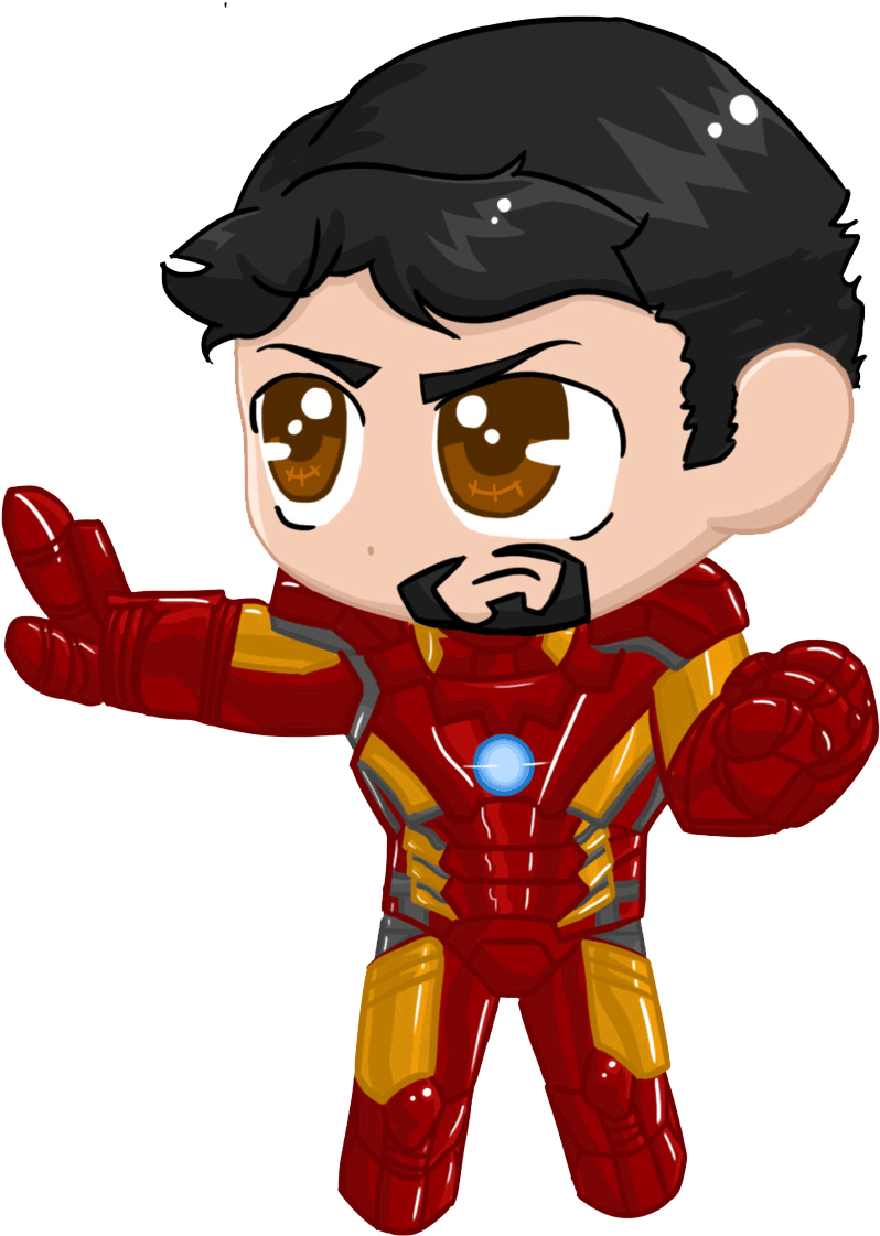 Iron Man Cartoon - Homem de Ferro PNG com fundo transparente