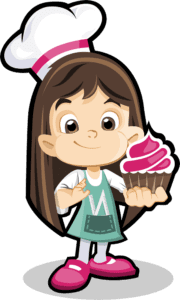 Menina Cupcake PNG