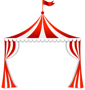 Moldura com Fundo Transparente Circo PNG