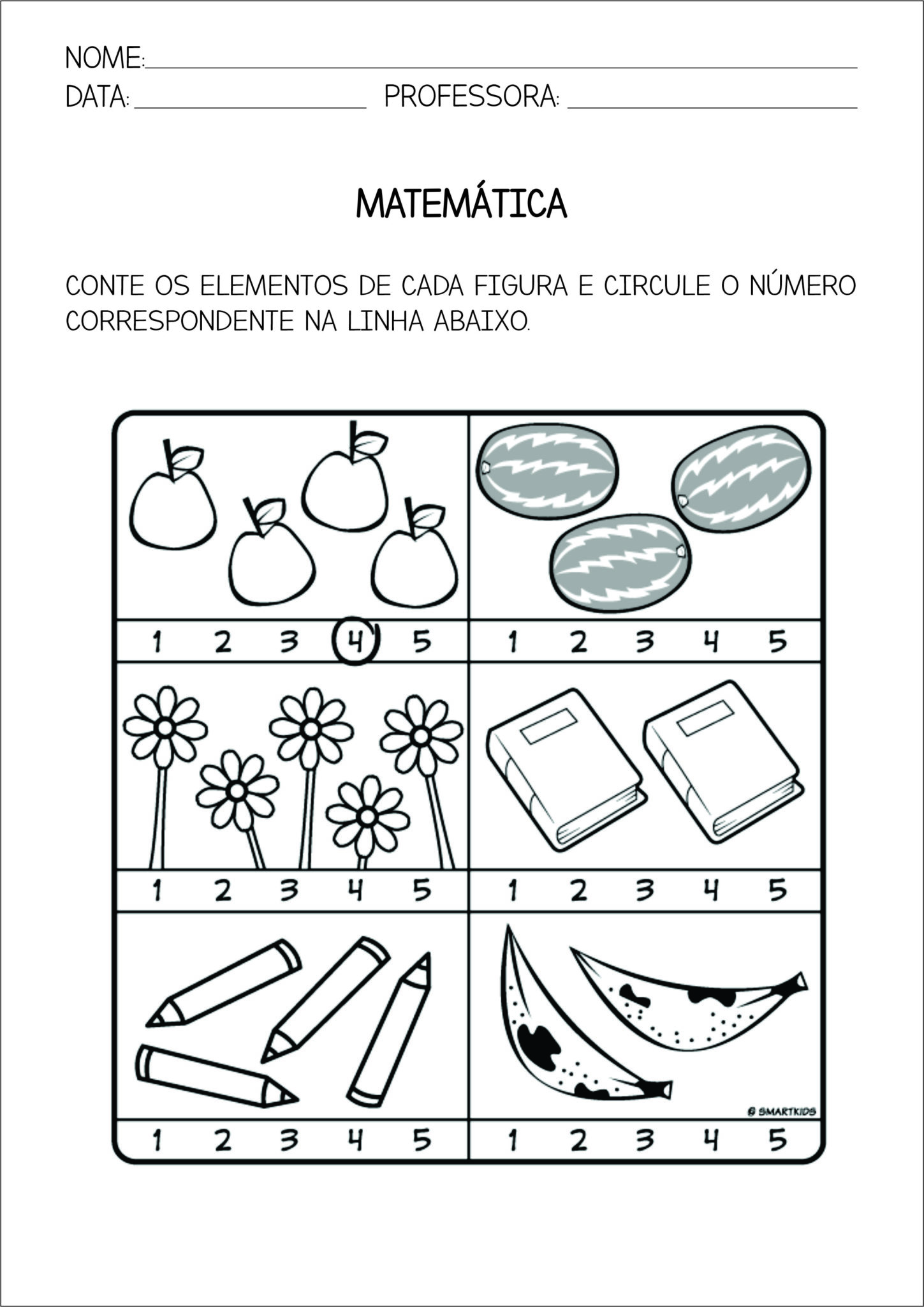 Atividade De Educa O Infantil Ano Matem Tica N Meros