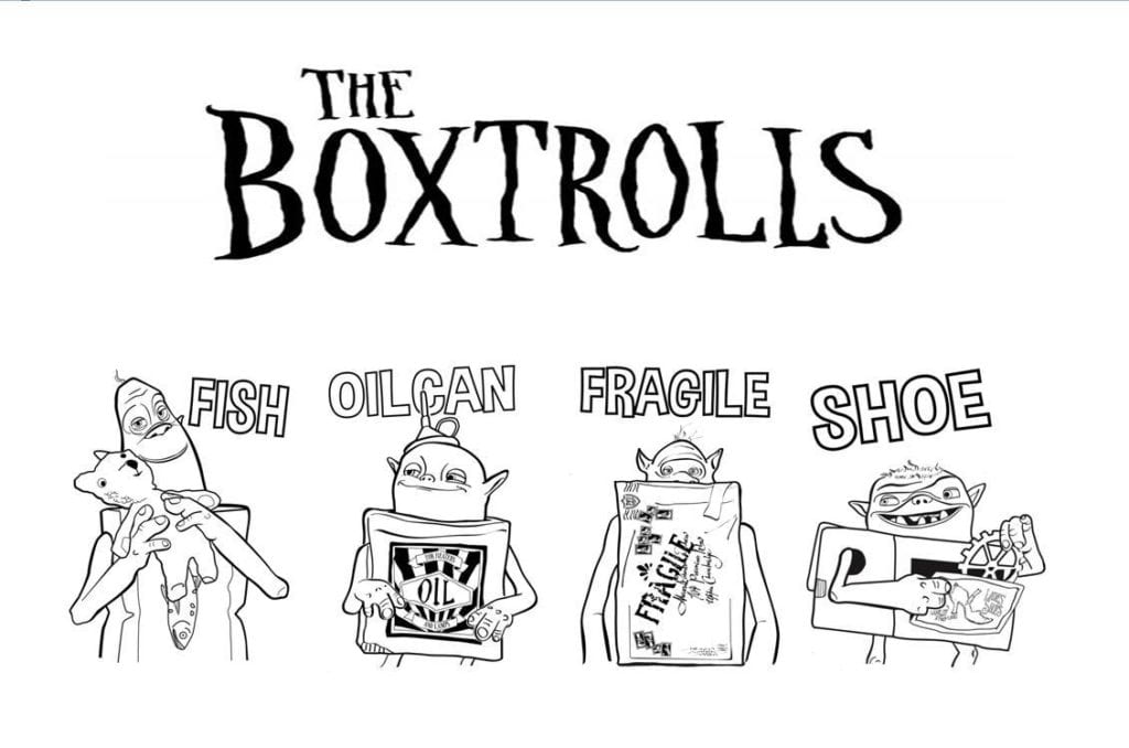 Desenho De Personagens De Boxtrolls Para Colorir 8171