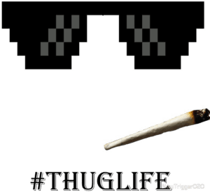 Óculos Thug Life PNG