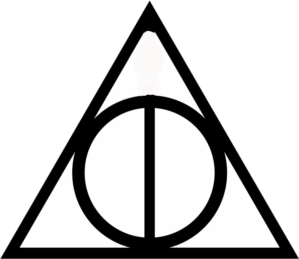 Símbolo Relíquias da Morte Harry Potter PNG - Símbolo Harry Potter PNG