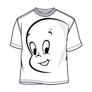 Desenho de Camiseta do Gasparzinho para colorir
