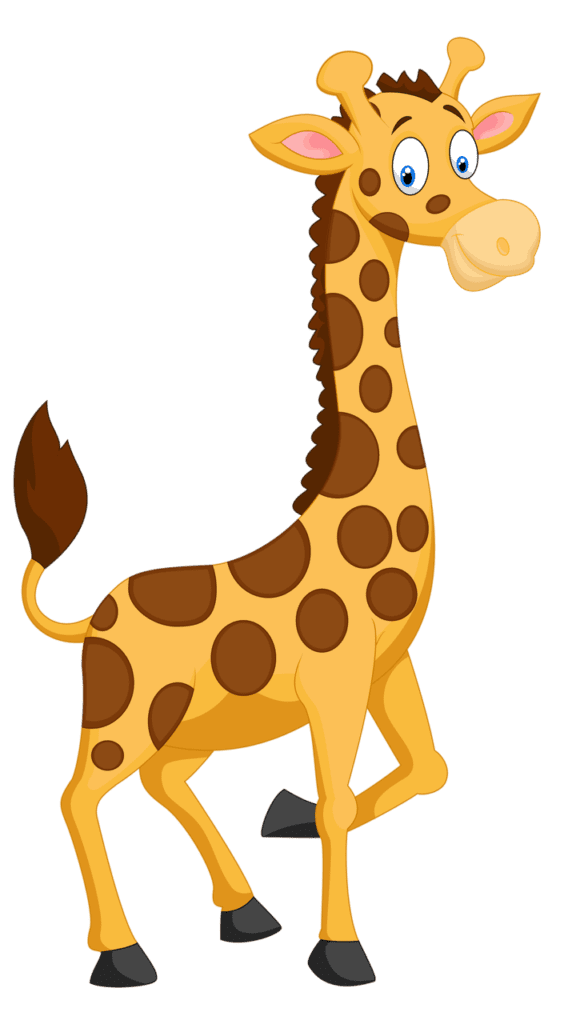 Engraçada Ilustração de Girafa PNG - Giraffes PNG FREE