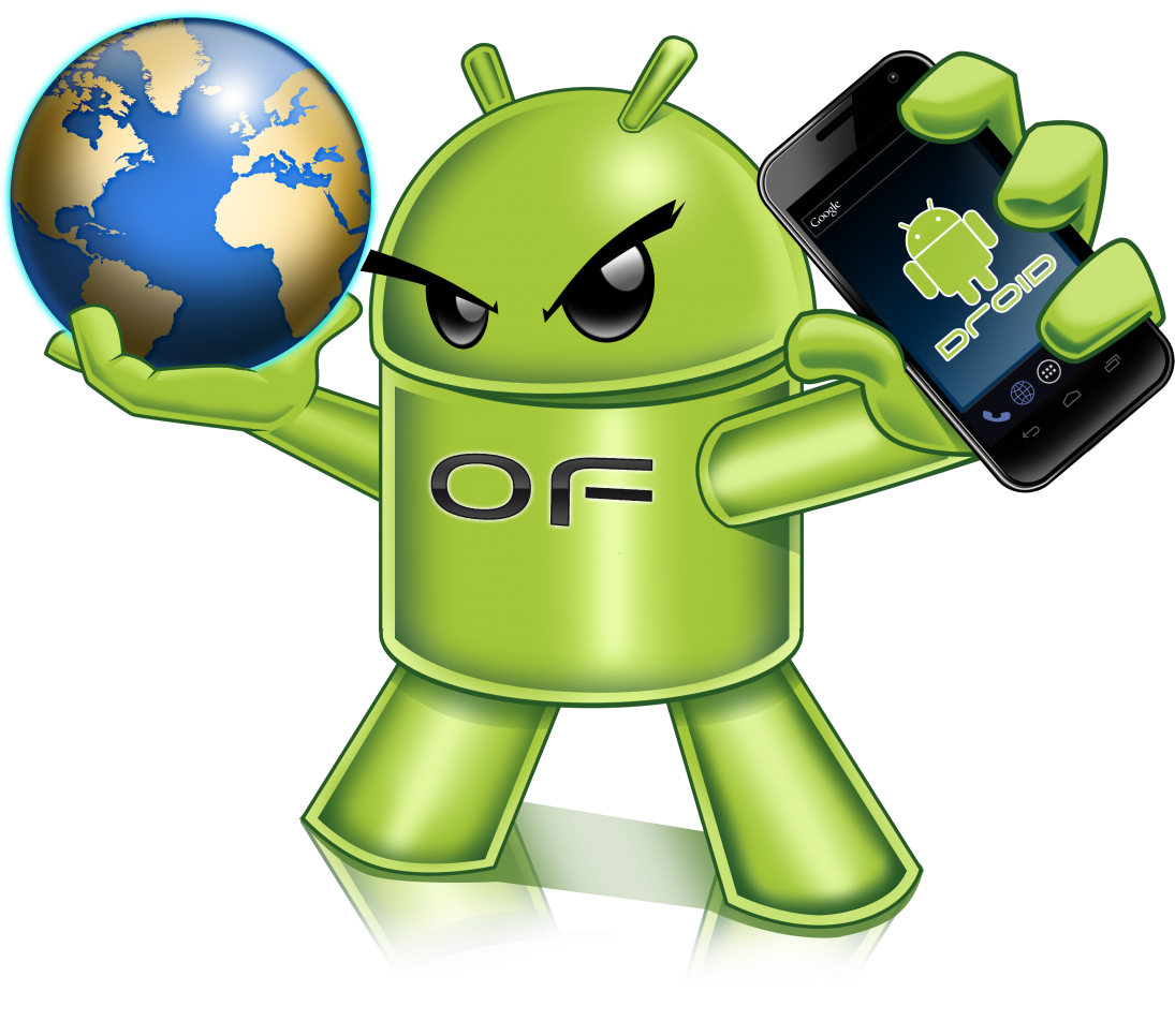 Ilustração de Android PNG com fundo transparente em alta resolução
