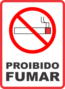 Placa Proibido Fumar PNG
