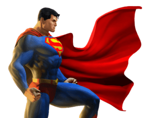 Superman Ajoelhado PNG