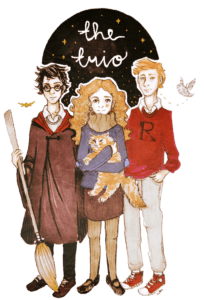 Trio Harry Potter PNG