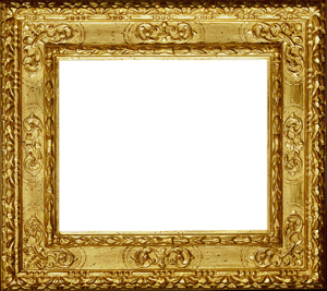 Frame Dourado PNG