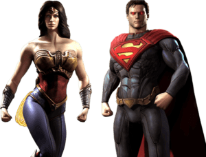 Wonder Woman and Superman PNG