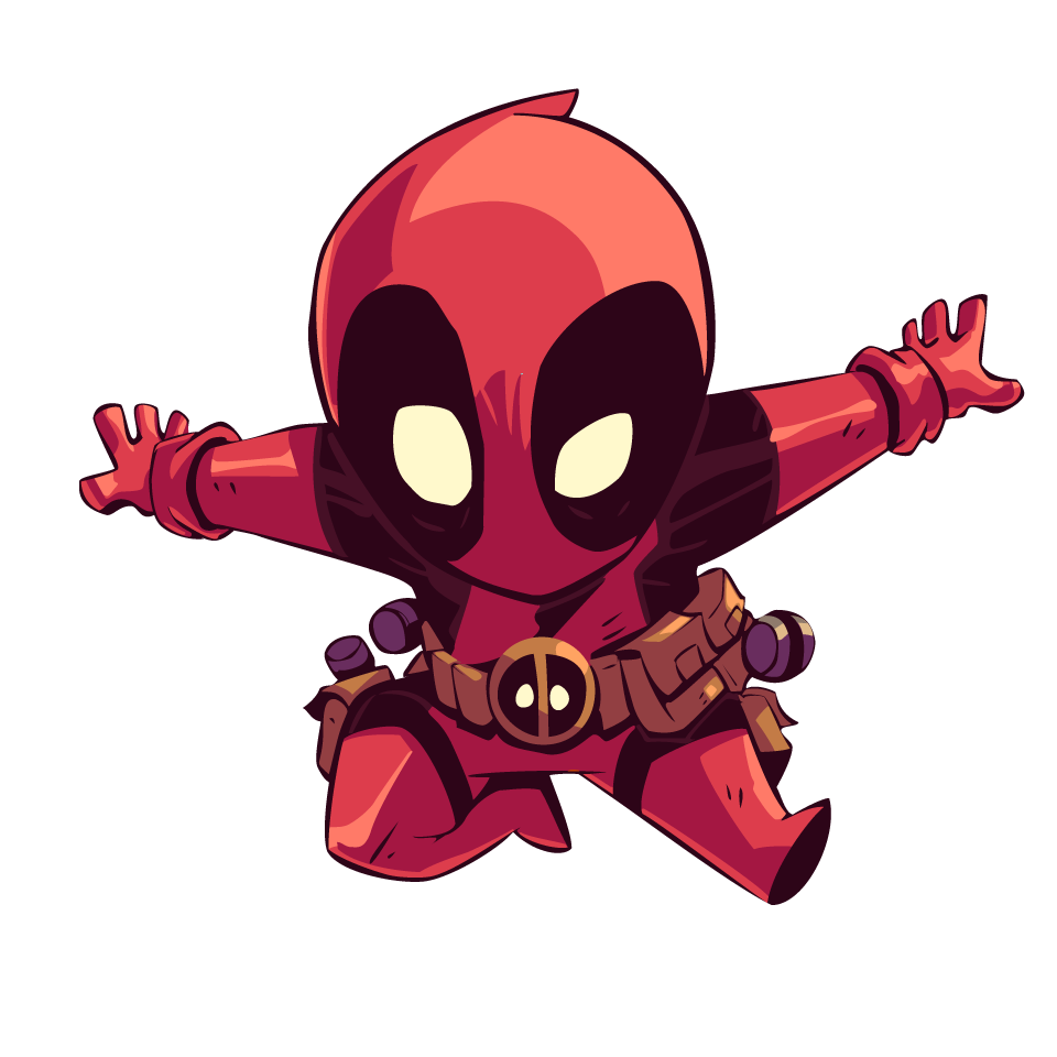 Cartoon Deadpool PNG em alta resolução para baixar grátis