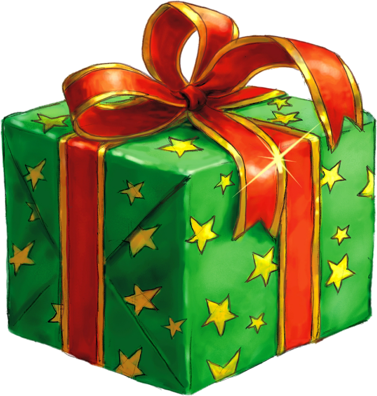 Papai Noel Caixa Presente de Natal PNG para baixar grátis