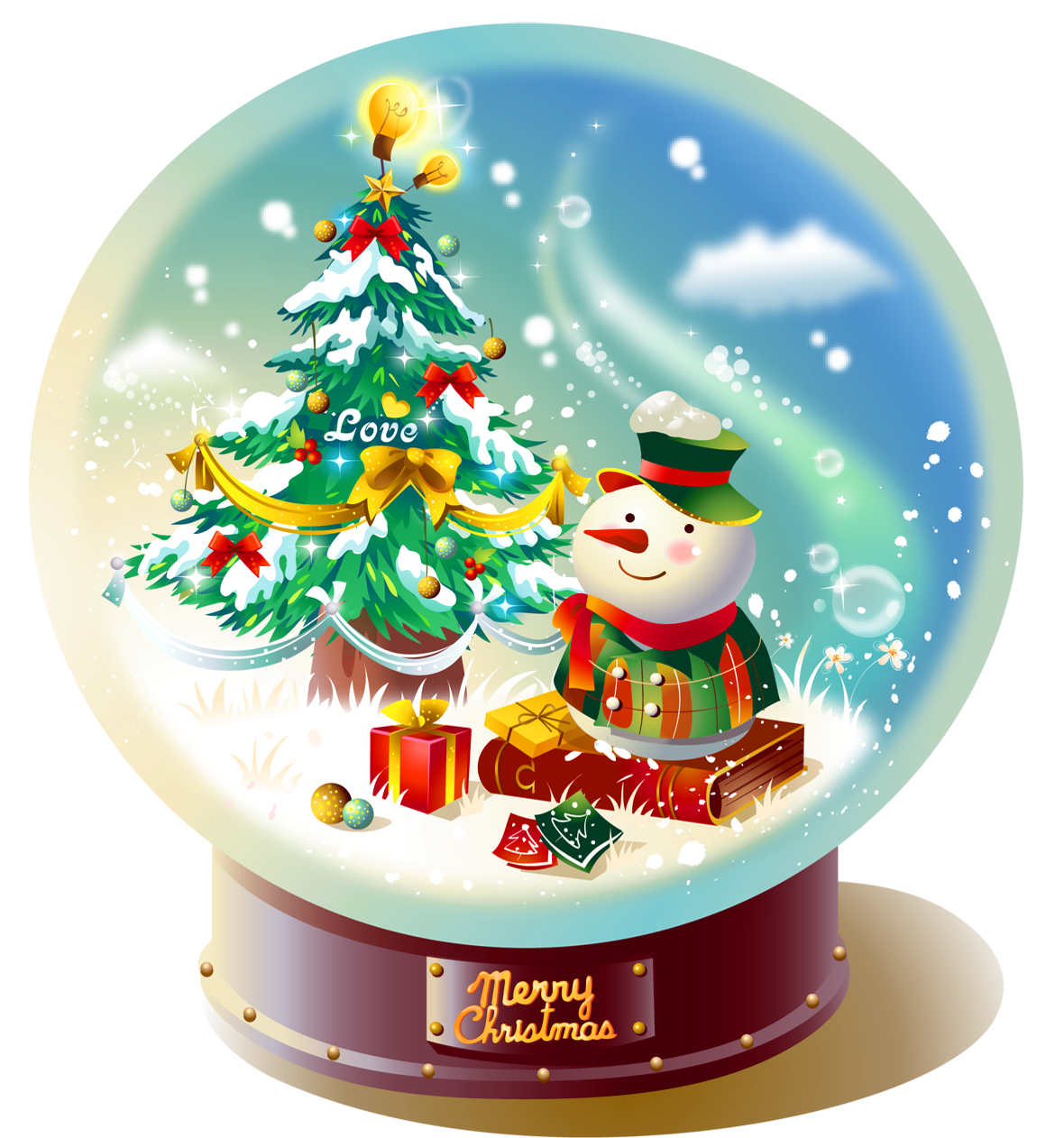 Sticker Globo De Neve Png 5072