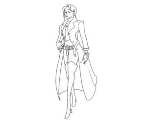 Desenho para colorir de Emma Frost de X-Men