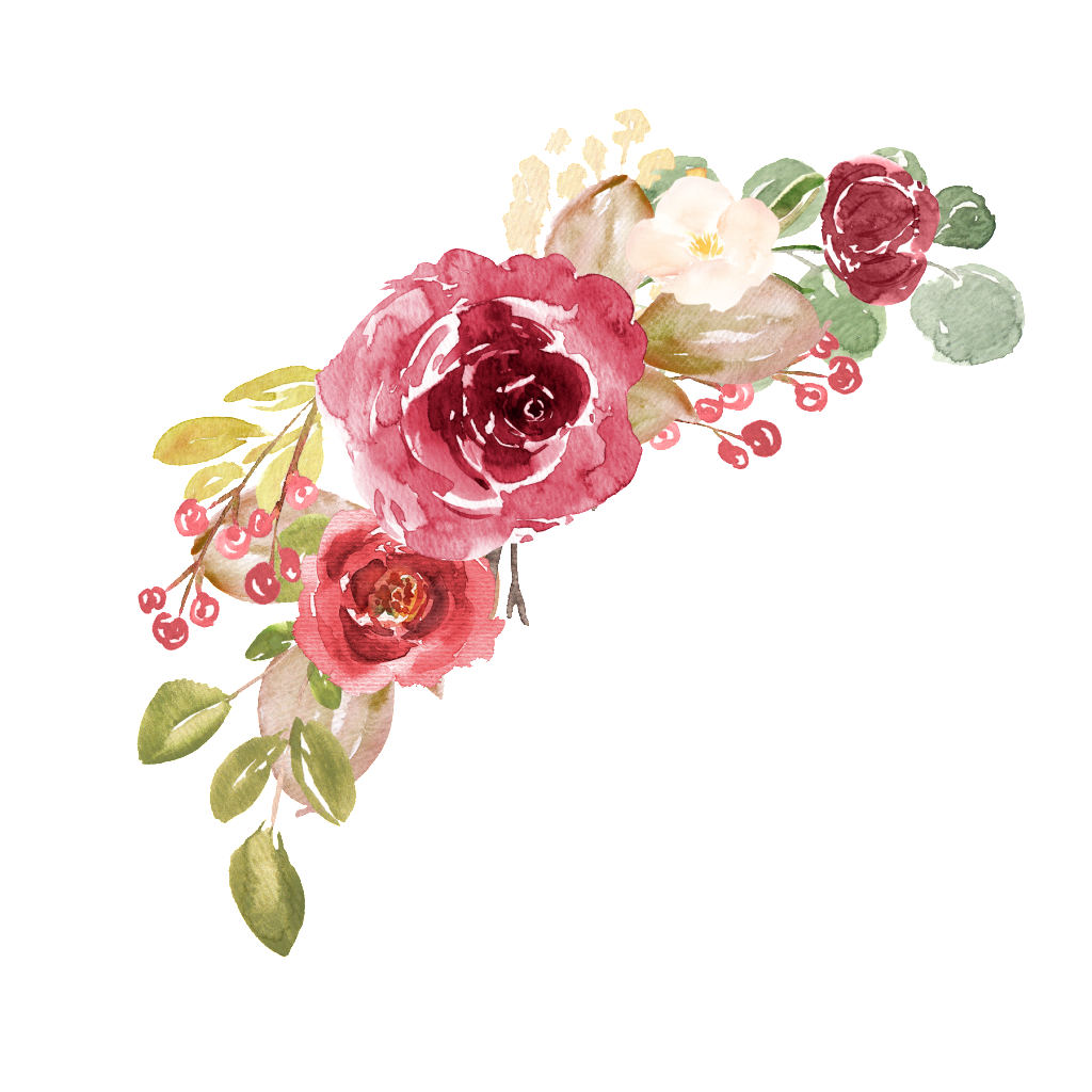 Desenho Watercolor Flower PNG - FLORES em aquarela em PNG