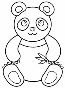 Desenhos para Colorir de Urso Panda para Colorir