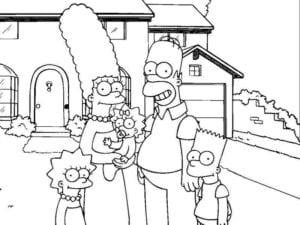 Os Simpsons Casa - Desenhos para Imprimir