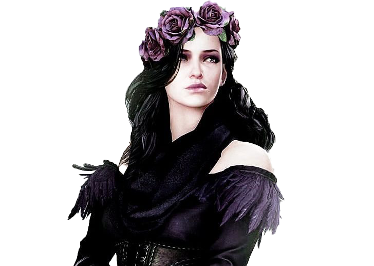 Imagem Yennefer Witcher Game PNG com fundo transparente